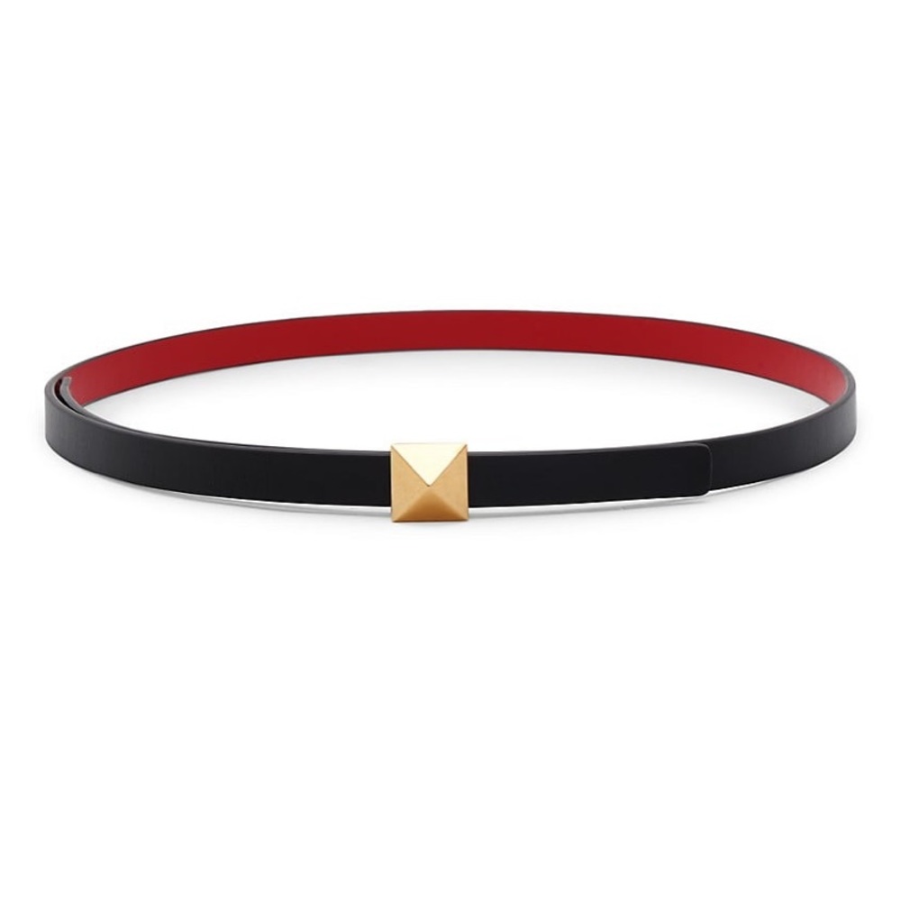 Reversible Rockstud Leather Belt